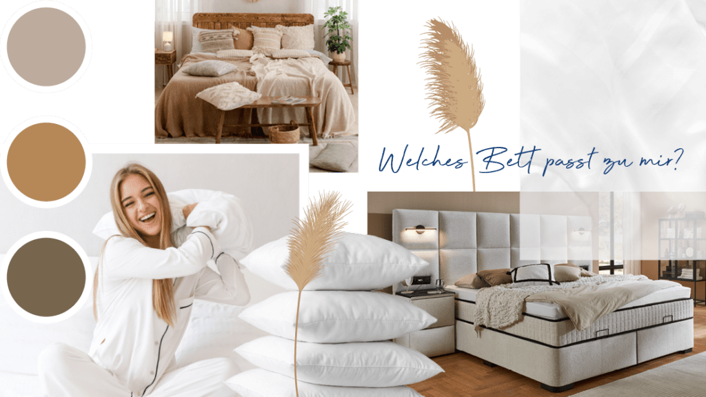 Moodboard Einrichtungsstil Bett