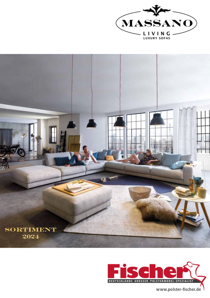 Modernes Wohnzimmer mit Sofalandschaft.